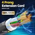 thumbnail image 5 of Cable de extensión para secadora S7 30A 25 pies 10 AWG NEMA 14-30P a 14-30R, 5 of 5