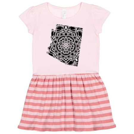 

Inktastic Arizona Silhouette Mandala Gift Toddler Girl Dress