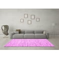 thumbnail image 3 of Ahgly Company Indoor Rectangle Solid Pink Modern Area Rugs, 2' x 5', 3 of 4