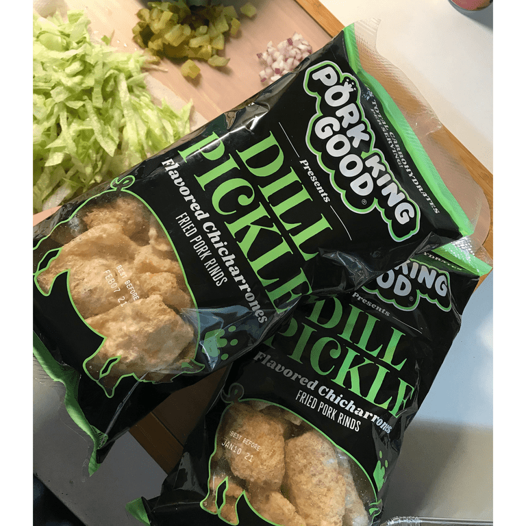 Pork King Good, Pork Rinds, 4 Pack, Dill Pickle Flavor - Walmart.com