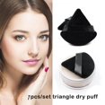 thumbnail image 4 of 1pcs Makeup Powder Puff Makeup Sponge Triangle Cotton Dry Powder Puff Sector High Density Crystal Cotton Makeup Tool For Women E5D0, 4 of 8