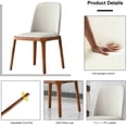 thumbnail image 5 of American Design Dining Chairs in Gray - Arc-shaped Design for Natural Sitting in Dining, 5 of 5