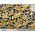 thumbnail image 2 of Soimoi Tissu en Poly Georgette Imprimé Feuilles & Floral par Yard 52 Pouces de Large, 2 of 3