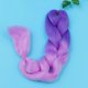 thumbnail image 2 of Ponytail Extension 3Pcs Purple Synthetic Wigs with Gradient Color Style for Women, 2 of 5