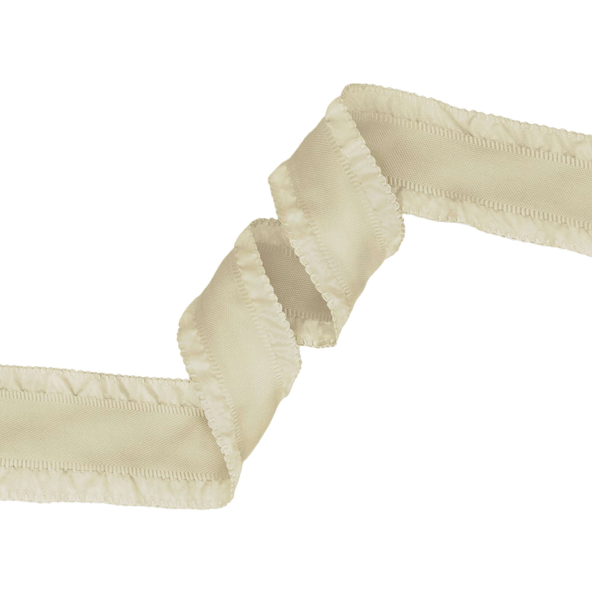 LaRibbons 1 1/2" Ruffle Ribbon, Cream, 20 Yard Roll