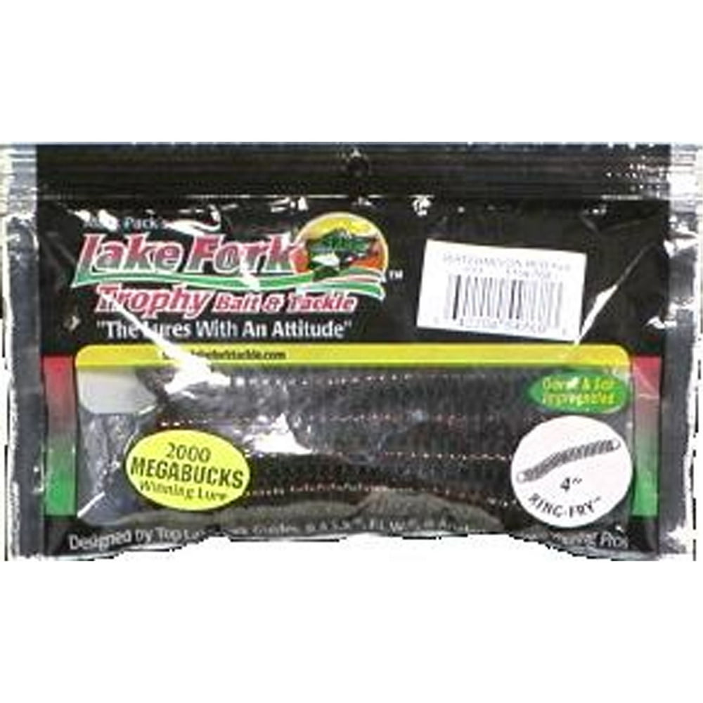 Lake Fork Trophy Lures 4" Ring Fry Watermelon Red 1154768 Walmart
