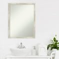 thumbnail image 2 of Amanti Art Crackled Metallic Narrow Framed Non-Beveled Bathroom Vanity Wall Mirror - 20 x 26 in, 2 of 10