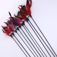 thumbnail image 3 of Maoww Pet Teaser Plastic Long Handle Teasing Rod Stick Feather Bell Interactive Pet Toy, Black, 3 of 7