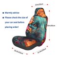 thumbnail image 3 of Yiaed Colorful Flower Dog A Print Car Seat Covers,Universal Auto Seats Protector Fits for Car,SUV Sedan,Truck,Automotive Seat Covers & Accessories, 3 of 5