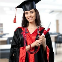 100Fens Graduation Ribbon Leis Braid Color Congrats Graduates Leis Necklace And Braid Bracelets For Graduation Party