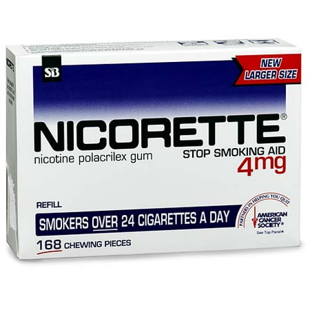 GlaxoSmithKline Nicorette Stop Smoking Aid, 168 ea