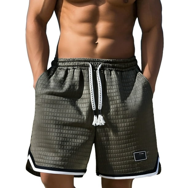Pantalones cortos informales para hombre para actividades al aire libre: pantalones versátiles de diseño sencillo para el verano