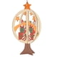 thumbnail image 2 of 1 Pieza Ornamento de de Navidad de 3D para Árbol de Ornamento Colgante Decoracion Rebanadas Scrapbooking do Macarena Ornamento de madera de la Navidad, 2 of 7