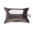 thumbnail image 1 of Bolsa de toalla de tela bordada Simple portátil, bandeja para toallas de papel, caja de pañuelos (borla gris parduzco), 1 of 8