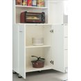 thumbnail image 4 of Kitchen Pantry Storage Cabinet with Doors and Shelves, White, 4 of 6