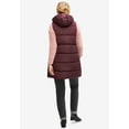 thumbnail image 2 of ellos Women's Plus Size Long Hooded Puffer Vest, 2 of 3