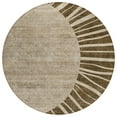 thumbnail image 2 of Addison Rugs Chantille Indoor/Outdoor Transitional Abstract Brown Washable Round Rug, 8' x 8', 2 of 6