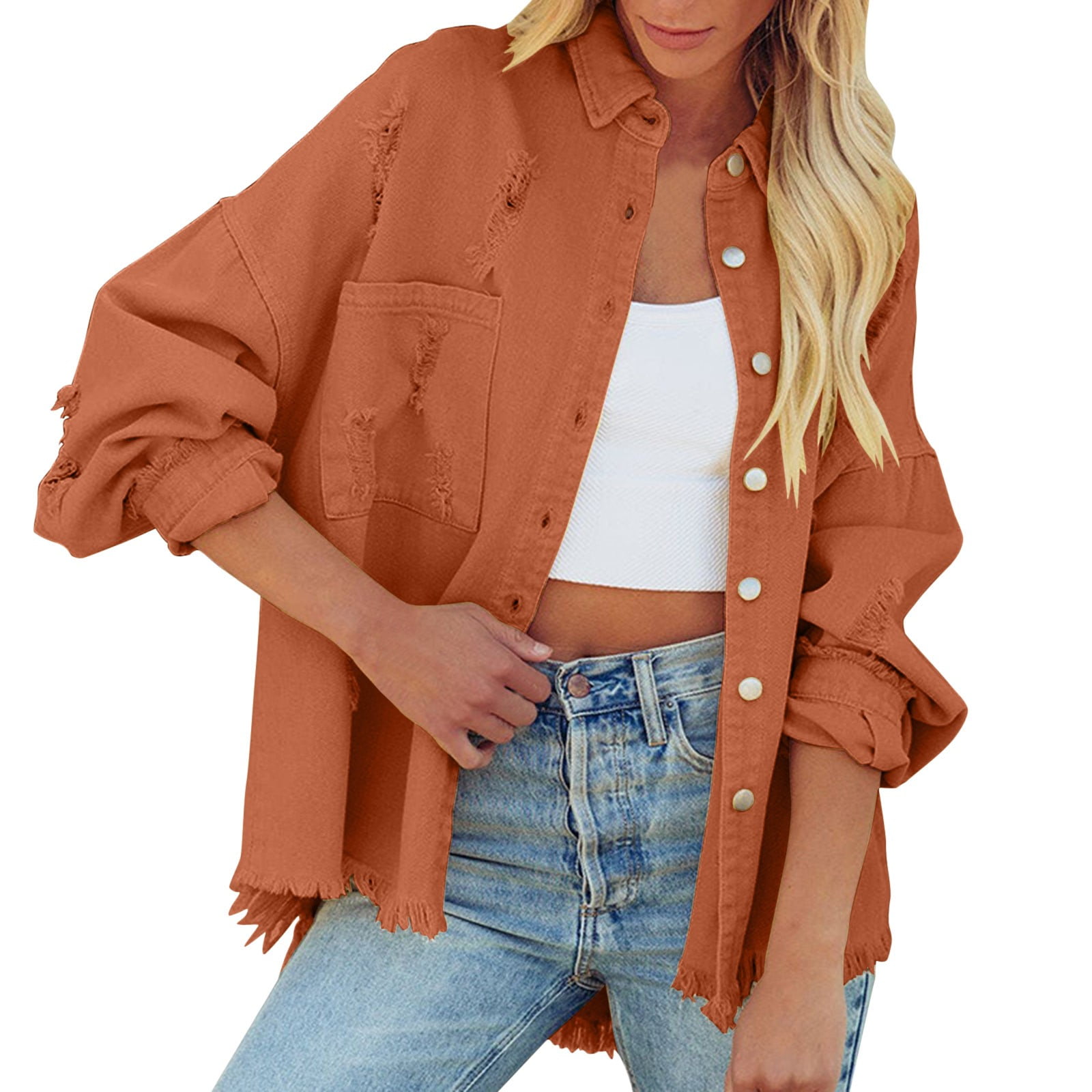 flannel jean jacket womens
