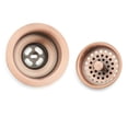 thumbnail image 5 of Signature Hardware 902367 3-1/2" Basket Strainer For Sinks Up To 7/8" Thick - Brass, 5 of 7