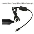 thumbnail image 3 of Portable USB TypeC Car Charger USB-C to Cigarette Lighter Adapter Adjustable, 3 of 13