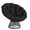 Black, variant on QinaQin Papasan Chair, a 37-Inch Ergonomic Rattan Papasan Chair, Features a Padded, Soft Fabric Seat, a Sturdy Steel Frame, and a 360° Swivel Base, Making It Suitable for Living Room
