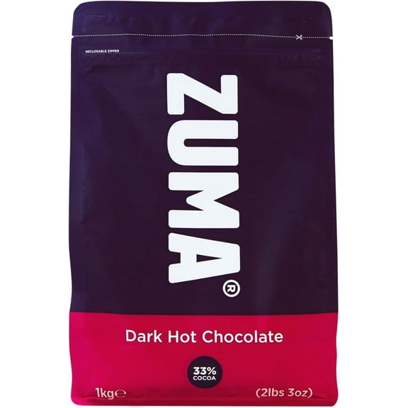 Zuma Dark Hot Chocolate 1Kg Bag Vegan Friendly