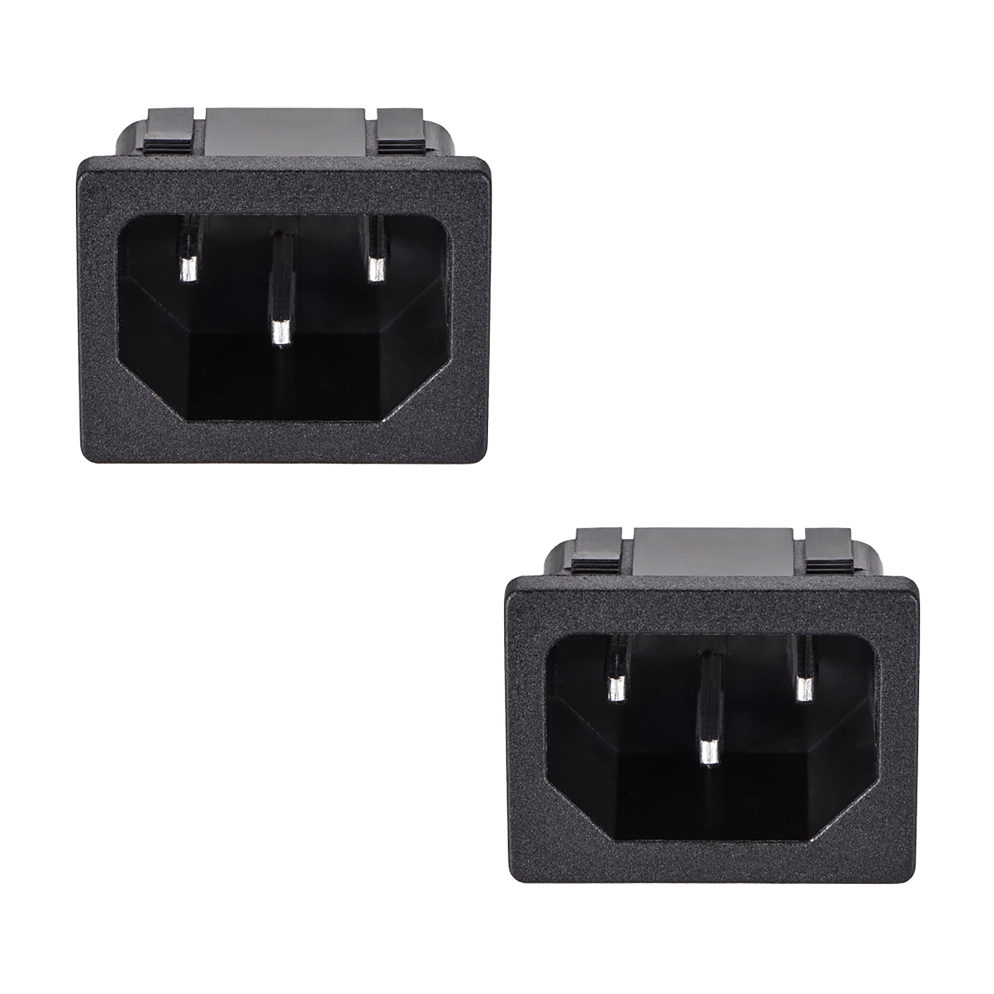 C8 Panel Mount Plug Adapter AC 250V 2.5A 125V 7A 2 Pins IEC Inlet