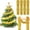 36 FT,Gold, variant on 36 FT Christmas Tinsel Garland Decorations to Christmas Tree, Thick and Thin Silver Christmas Tinsel for Xmas Tree Decor Home Indoor Outdoor Party Supplies (Silver)