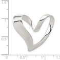thumbnail image 2 of Sterling Silver Heart Slide QC3063 (25mm x 27mm), 2 of 2