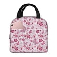 thumbnail image 1 of Fotbe Flower Butterfly Bolsa Térmica con Estampado y Forro de Aluminio Grueso Bolsa de Almuerzo con Bolsillo Frontal para Hombres y Mujeres, Ideal para Trabajo, Escuela, 1 of 8