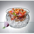 thumbnail image 5 of Prodyne Double Ice Dip Bowls with Caddy, One Size, Clear, 5 of 6