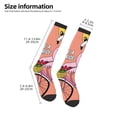 thumbnail image 4 of Haiem Flamingo Riding a Bicycle Socks, Funny Novelty Crazy Design Cotton Socks Sports Socks Knee High Socks For Men, Women,1Pairs - Gift For Working Friends, 4 of 8