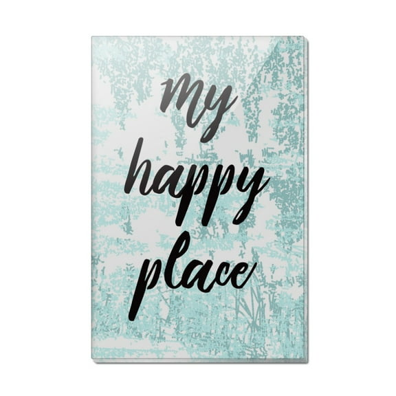 My Happy Place Rectangle Acrylic Fridge Refrigerator Magnet