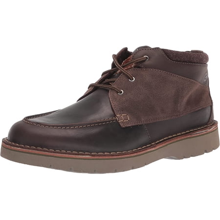 Clarks Mens Eastford Top Chukka Boot 10 Dark Brown Leather