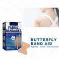thumbnail image 2 of Minnieouse 30 unidades/juego de vendajes de tela no tejida para lesiones de mochilero, parches flexibles transpirables para heridas de emergencia, Protección de la piel, 2 of 6