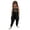 Black, variant on Gzbliryd Summer Jumpsuits Wide Leg Loose Ruffle Sleeve Girls Summer Clothes for Boys Girls Girls Clothes (Orange,5-6 Years)