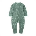 thumbnail image 2 of ATAIKU Baby Girls 2 Way Zipper Footless / Footed Pajamas Cotton Long Sleeve Romper with Mittens Sleep 'N Play, 2 of 11