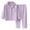 Purple, variant on Children's Pajama Set, Long Sleeve Button Down Lapel Top and Matching Long Pants Two-Piece Homewear, Cozy and Comfortable Loungewear for Boys and Girls, Ideal for Sleep and Indoor Relaxation - Beige