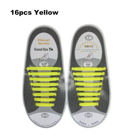 

OWSOO Waterproof Elastic Silicone Tieless Shoestring for Athletic Running Multicolor for Sneaker Boots Board Casual Shoes