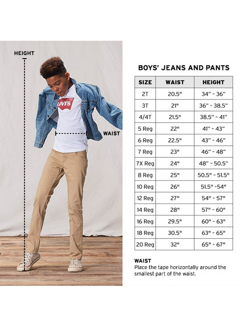 Boys' 502 Regular Taper Fit Performance Jeans, Sizes 4-20 Walmart.com
