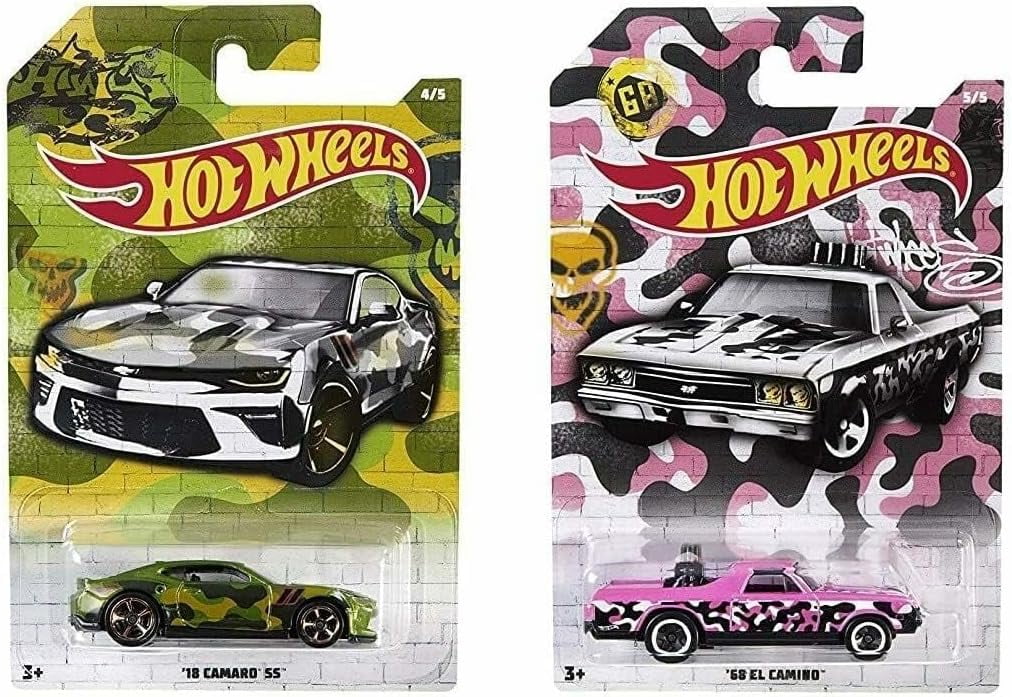 Hot Wheels Urban Camo Camouflage Series Complete Set of 5 Diecast Vehicles