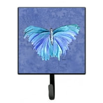 Carolines Treasures 8855SH4 Butterfly on Slate Blue Leash or Key Holder 7Hx4.25W multicolor