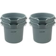 thumbnail image 2 of 4 Packs Plastic Cleaning Bucket with Spout and Grip Handle, 14 Quart Round Utility Water Pail for Car Washing, Camping, Cleaning, Mopping, Paint, 2 of 7