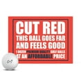 thumbnail image 1 of Cut Golf Red Golf Balls - 1 Dozen, 1 of 5
