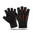 thumbnail image 1 of Guantes de ciclismo transpirables de medio dedo con acolchado de gel SBR de 5 mm para absorción de impactos, agarre antideslizante, ideales para ciclismo de montaña y aventuras al aire libre, 1 of 6