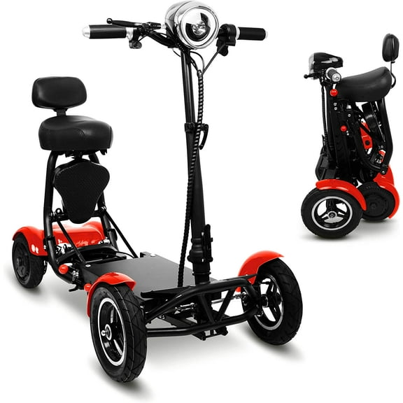 Foldable Mobility Scooter by Ephesus (Red)