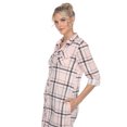 thumbnail image 5 of White Mark Women's Windowpane Plaid Tunic Top, 5 of 5