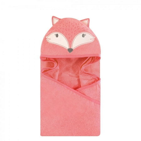 UPC: 0660168571820 | Hudson Baby Infant Girl Cotton Animal Face Hooded Towel Miss Fox One Size