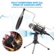 thumbnail image 3 of Micrófono de estudio profesional Micrófono de teléfono Micrófono de computadora Estéreo a prueba de viento Negro para grabación de voz, 3 of 7