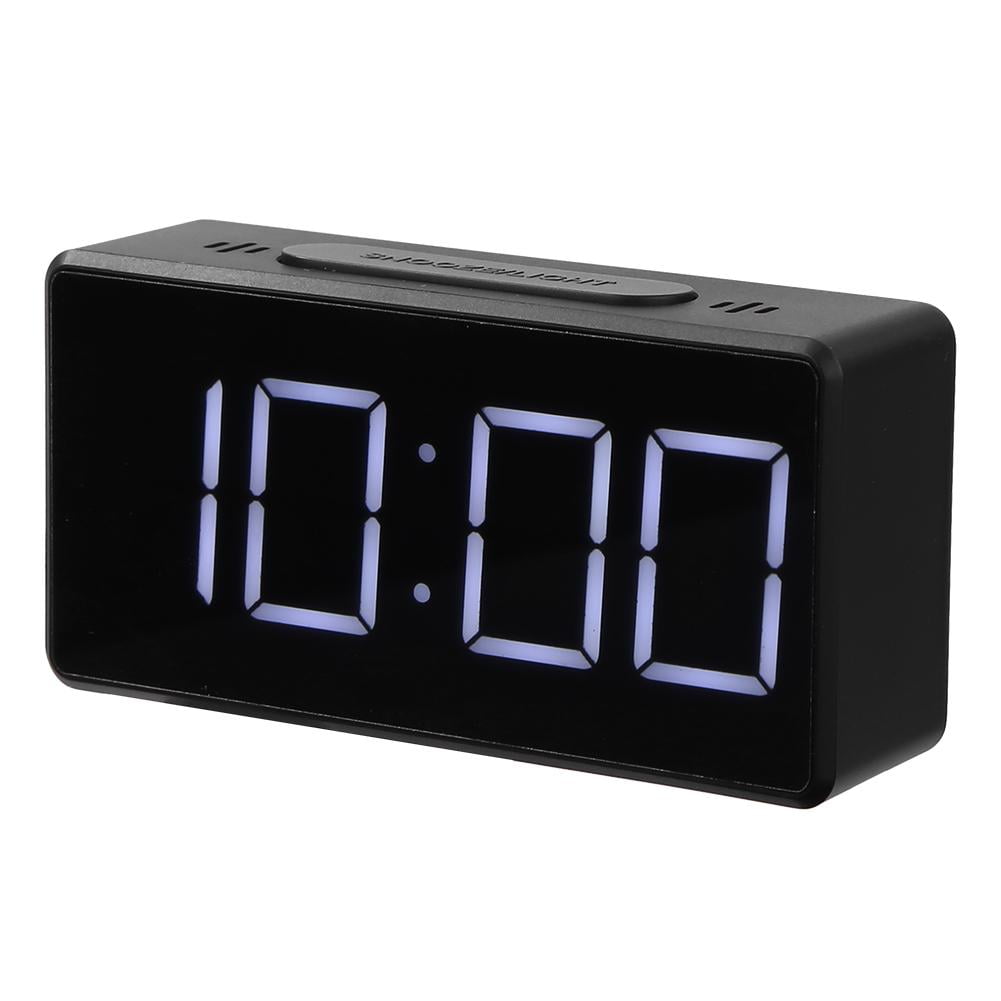 Smrinog LED Digital Alarm Clock with USB Port Snooze Table Electronic